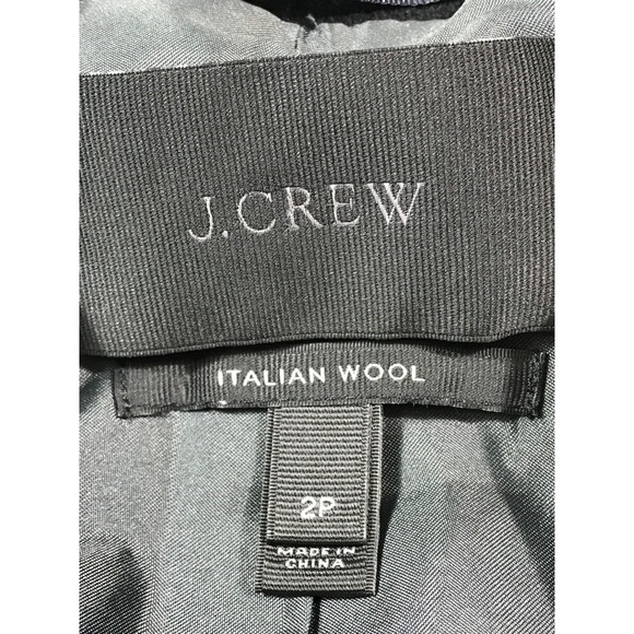 J Crew Chateau Parka Coat 2P Italian Stadium Cloth Nello Gori Wool Faux Fur Zip - Picture 10 of 12